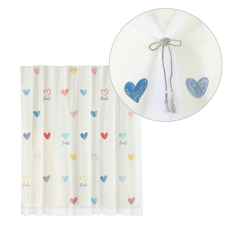 2pcs Bottom Bunk Bed Curtains Mid-Sleeper Tent Canopy Nets Blackout