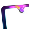 Bottom Cut OutLicense Plate Frame Neo Chrome Aurora Electroplating Burnt