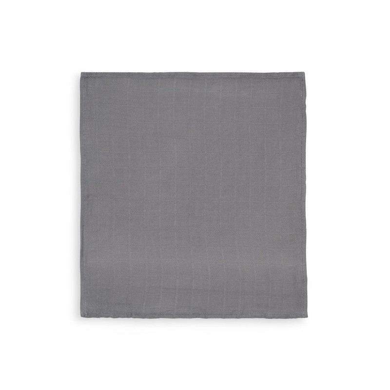 Jollein 437-848-65308 Burp Cloths Grey Pack of 3 31 x