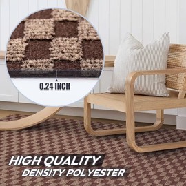 Gotohipi Runner Rug 6x8 Indoor Outdoor Utility Carpet,Area Rugs with Non Slip Rubber Backing for Hallway Kitchen Entryway Balcony Garage Stair Laundry Room