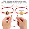 Fumete 12 Pieces Bracelets 7 Knot Catholic String Bracelets Adjustable