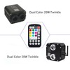 AZIMOM 28keys Remote Control of Twinkle &Sound Activated Dual Color