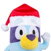 Gemmy Bluey Holiday Greeter with Santa Hat, Multi