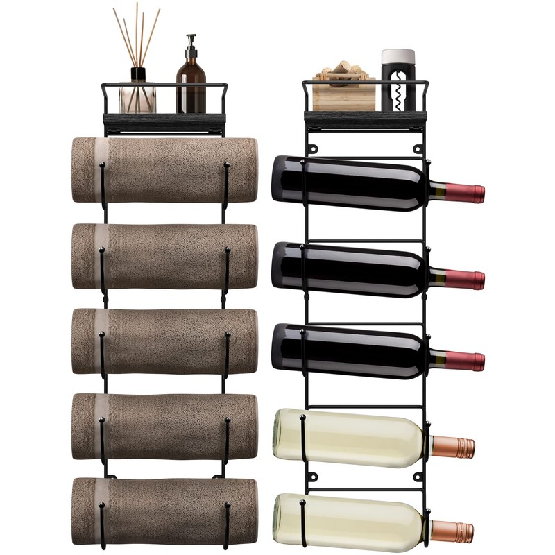 Sorbus Bathroom Towel Holder - 5 Tier Metal Towel Rack