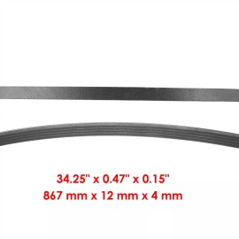 Toro SnowBlower Belt fits Toro CCR2400 CCR2450 CCR2500 CCR3000 CCR3600 95-6151