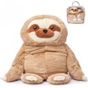 Weighted Anxiety Comfort Animal – 5 lb Light Brown Sloth