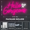 Hello Gorgeous Neon Signs Hello Beautiful Pink LED Neon Lights