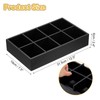 sourcing map Tea Bag Organizer, 8 Compartments Pine Wood Tea