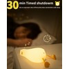 Daixinde Lying Flat Duck Night Light, Squishy Duck Lamp with