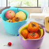 3pcs Drain Colander Set Food Grade PP Stackable Fruit Vegetable