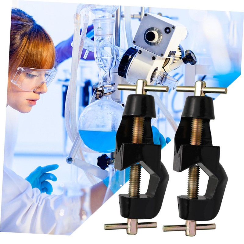 ABOOFAN 2 Pcs German Style Cross Clip Laboratory Clamp Right