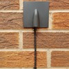 1STec 2 x Black External Brick Buster Plates Drill Damage