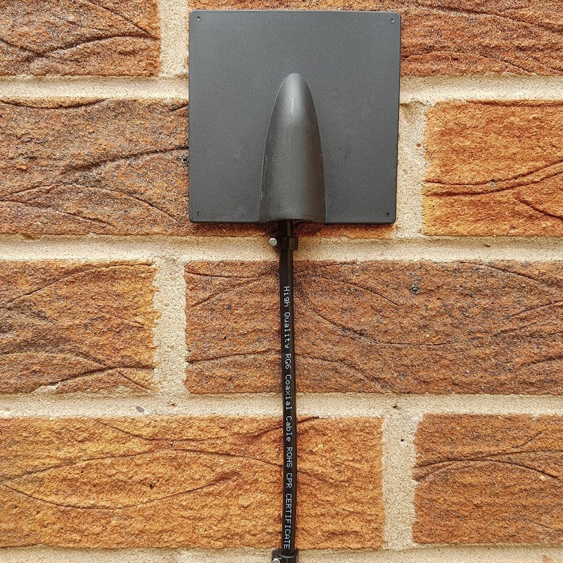 1STec 2 x Black External Brick Buster Plates Drill Damage