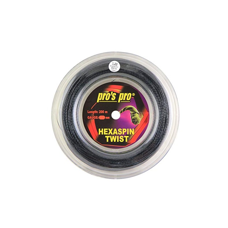 Pros Pro Hexaspin Twist Tennis String - 200 m Roll
