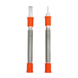 2Pcs Spring Tool Kit 5/16-Inch Chisel and 1/8-Inch Center Punch Set, Spring Loaded Rivet Removal Kit for Wood