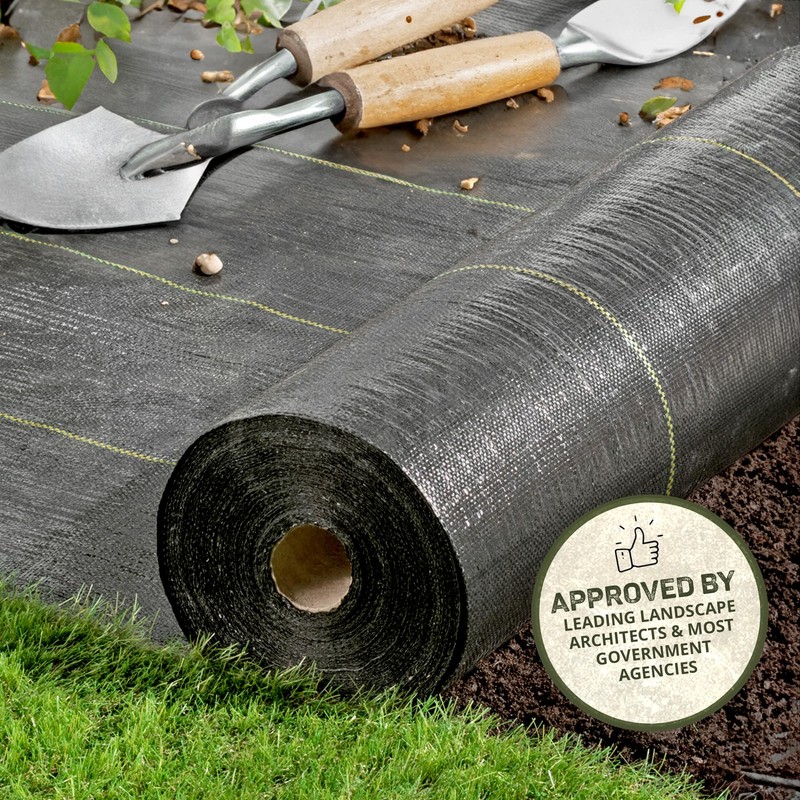 Dewitt Sunbelt Woven Ground Cover, 3.2 oz, Black, 3' x