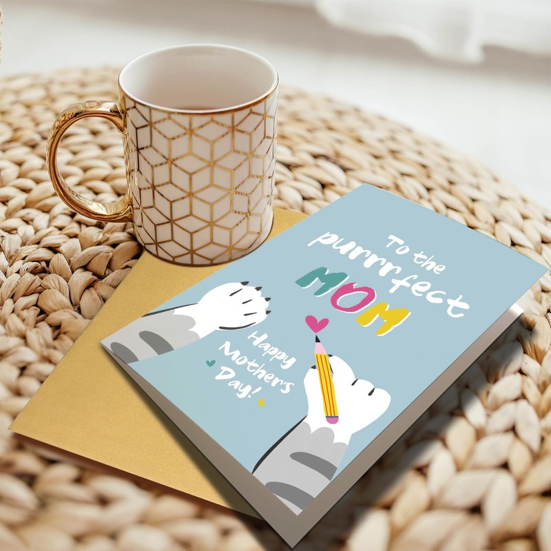 Funny Mother's Day Card from Cat, Cute Mother's Day Card