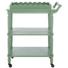 SAFAVIEH Home Collection Haven Sage Green 3-Tier Dining Cart with