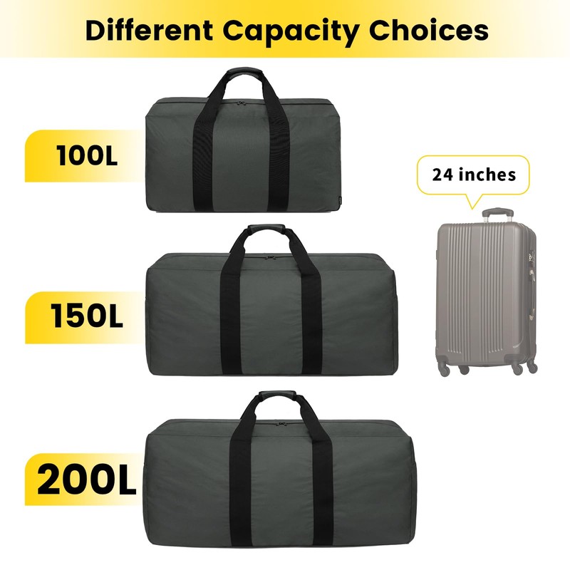 Vorspack Extra Large Duffle Bag for Travel - 100L Duffel