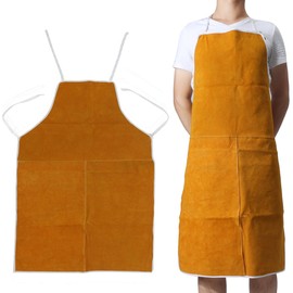 MASUNN Cow Leather Aprons Welding Thermal Insulation Protection Welder Blacksmith 93 x 64 cm