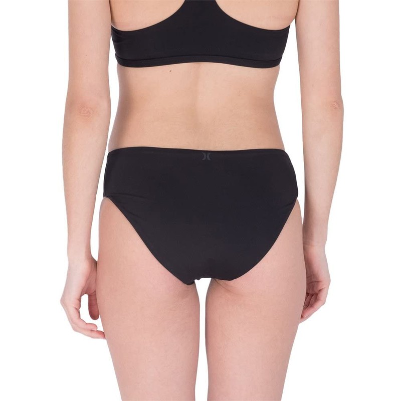 Hurley Women's Solid Full Bottom Bikini Bottoms