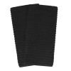 RITZ Royale Solid Kitchen Towels (2-pack) - Black