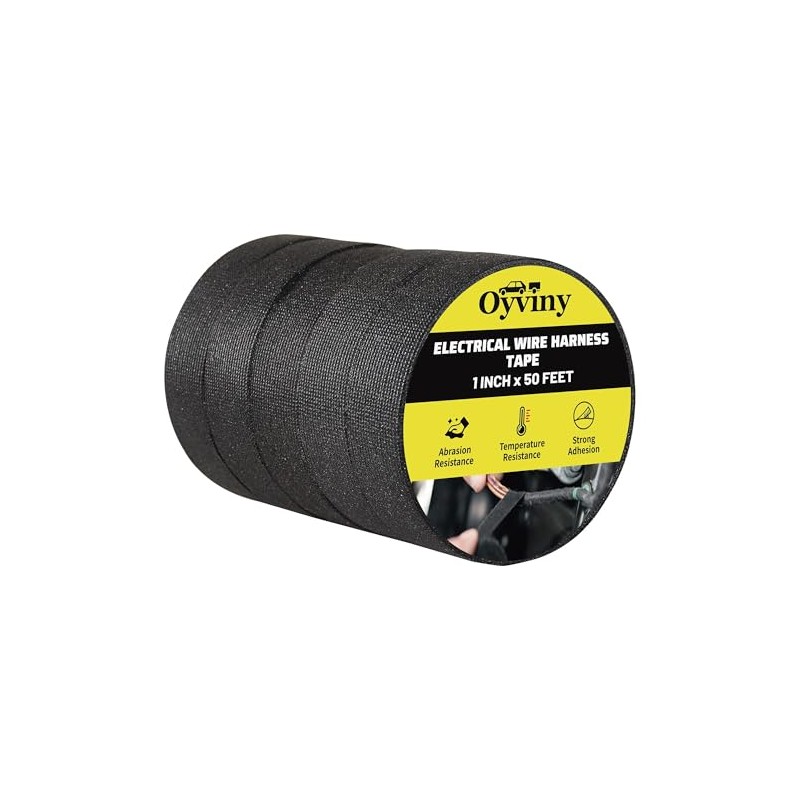 Oyviny Self-Adhesive Electrical Wire Harness Cloth Tape - 1 Inch