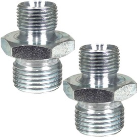 APUK Pair Hydraulic Adaptor 3/8" Male to 1/2" Male BSP Pack Replacement for John Deere Tractor