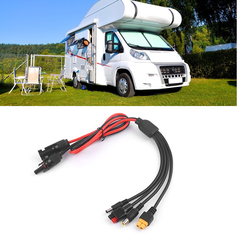 Solar Panel Extension Cable 4 in 1 DC5521 7909 XT60