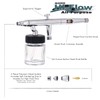 Master Airbrush Multi-Purpose Dual-Action Siphon Feed Airbrush Used for Hobby.