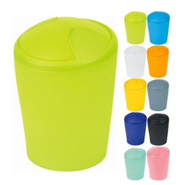 Spirella Kosmetikeimer Move Abfalleimer Schwingdeckeleimer | Kunststoff | 5 Liter |Kiwi Grün