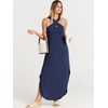 ANRABESS Women’s Casual Summer Maxi Dress Sexy Slit Side Sleeveless