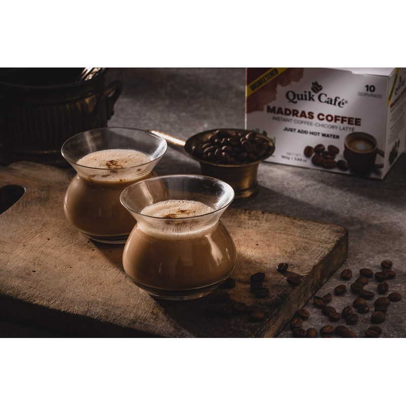 Quik Cafe Unsweetened Madras Coffee - 5.64 Ounce (Pack of