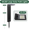 COXSENI Solar Pathway Lights Outdoor 6Pack, Bright 60LED Solar Path