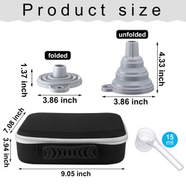 Newtay Travel Protein Powder Set - Include Protein Powder Dispenser, Funnel, Spoon and Stickers, Portable Supplement Container