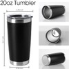 HASLE OUTFITTERS 20oz Tumblers Stainless Steel Mugs with Lid Double