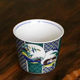 Kyutani Ware MCF-09 Japanese KUTANI Aosuburb Kiln, Pork Gourd Soba Pork Gourd Noodle