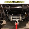 WeiSen Front Bumper Winch Mount Plate Kit Compatible with Honda