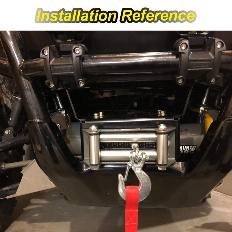 WeiSen Front Bumper Winch Mount Plate Kit Compatible with Honda