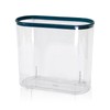 ASelected Slim Trash Can, 12L, Clear Plastic, For Bathroom, Kitchen,