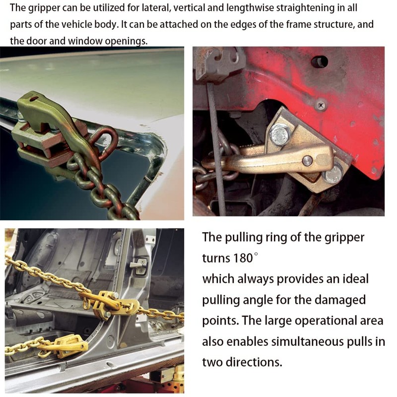 Suprwin Self Tightening Clamp Puller, 5 Ton Right-Angle Two-Way Auto