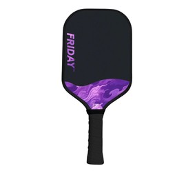 Challenger Friday Paddle, USA Pickleball Tournament Approved, T700 Carbon Fiber, Thermoformed Flat Top Design, Honeycomb Core, Tennis-Style Grip, Gritty Surface for Spin (Haze, 1)