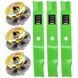 8TEN Spindle High Lift Blade Kit for John Deere Cut 60 inch Deck 667A 737 757 777 797 M665