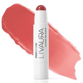 LIVAURA Tinted Lip Balm pH Activated Colored LipBalm, Hydrate, Glossy, Lightweight, Moisturize & Tint with Shea Butter, tinted lip balm for women, Premium Quality, Made in the USA (Cherry)