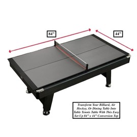 84 in x 44 in Midsize Foldable Indoor Size Table Tennis Conversion Top Ping Pong Tabletop with Net and Post Compact Size Lightweight Easily Fold Up 9mm Thick Playing Surface