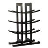 Bamboo Wine Rack 12 Bottle Dark Espresso Modern Design Durable