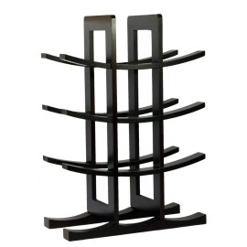 Bamboo Wine Rack 12 Bottle Dark Espresso Modern Design Durable Home FurnitureSKU: WR1132