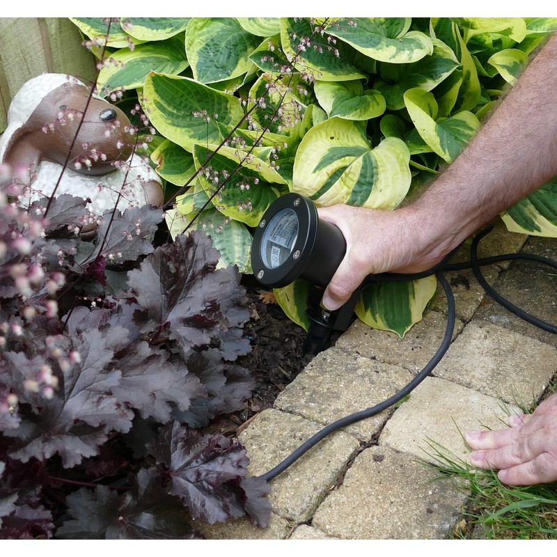 Knightsbridge Garden GU10 Spike Light, Aluminium, Black