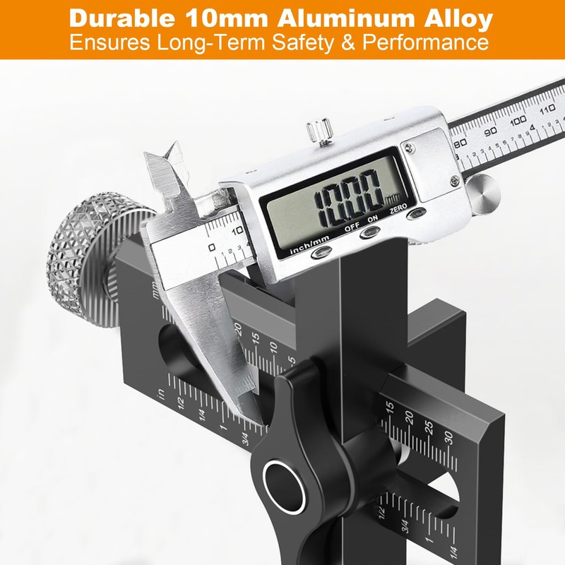 Puriwood Cabinet Door Installation Jig – Adjustable Aluminium Alloy Positioning