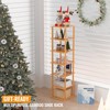 Bamboo Free Standing Shoe Rack Shelf Multi Tier Tall Wooden